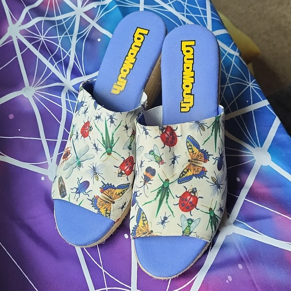 🪲Loudmouth Marlene Bug Out Espadrille Wedge